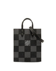 Louis Vuitton Damier Sack XS Handbag Shoulder Bag 2WAY N60479 Noir Black Leather Men LOUIS VUITTON
