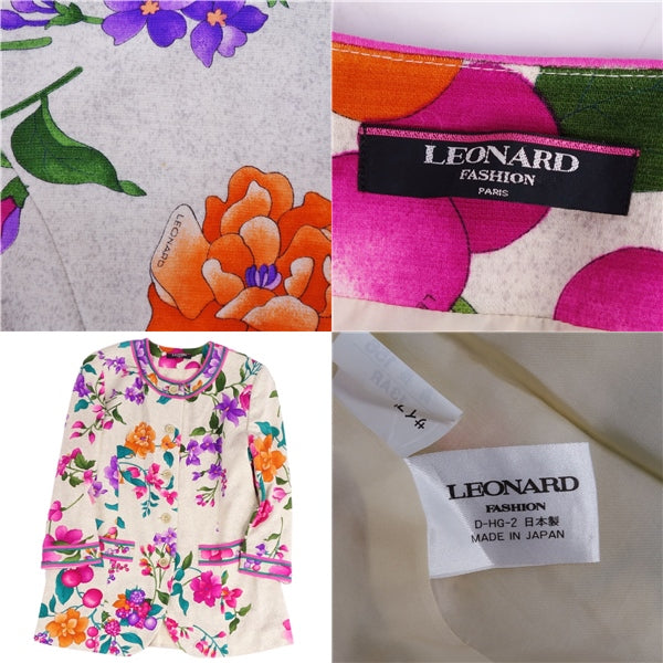 LEONARD FASHION Jacket cturnal Jacket Flower Jacket Wardrobe  13AR(L Equivalent) Multi-Color