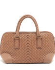 Bottega Veneta Intrecciato Leather Handbag Beige