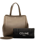 Celine Small Ford Caba Handbag Shoulder Bag 2WAY Gr Leather  Celine