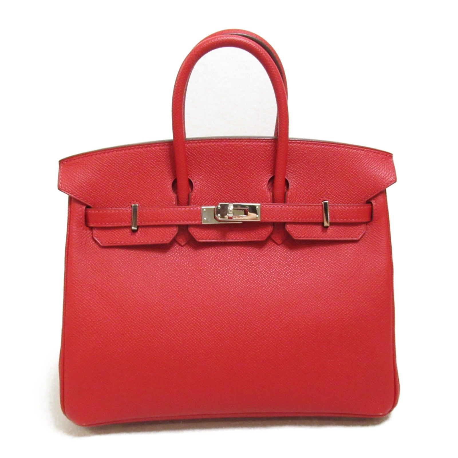 Hermes Hermes Birkin 25 Handbag Handbag Handbag Handbags Leather Epson  Red