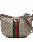 Gucci GG Supreme Shoulder Bag Brown 598125