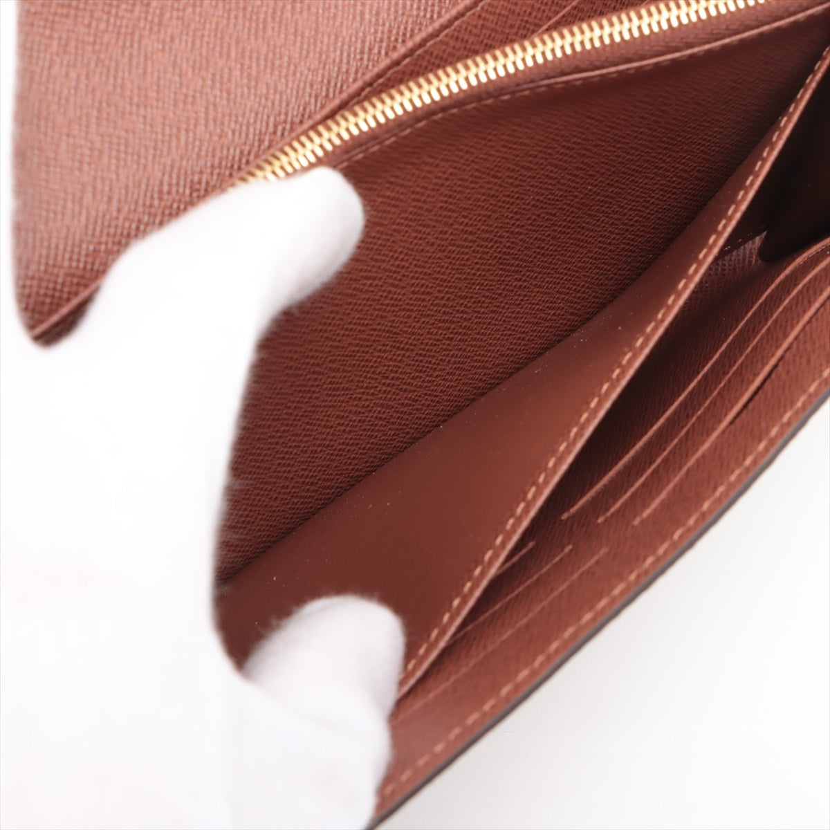 Louis Vuitton Monogram Portfolio Sarah M60531 Brown Long Wallet