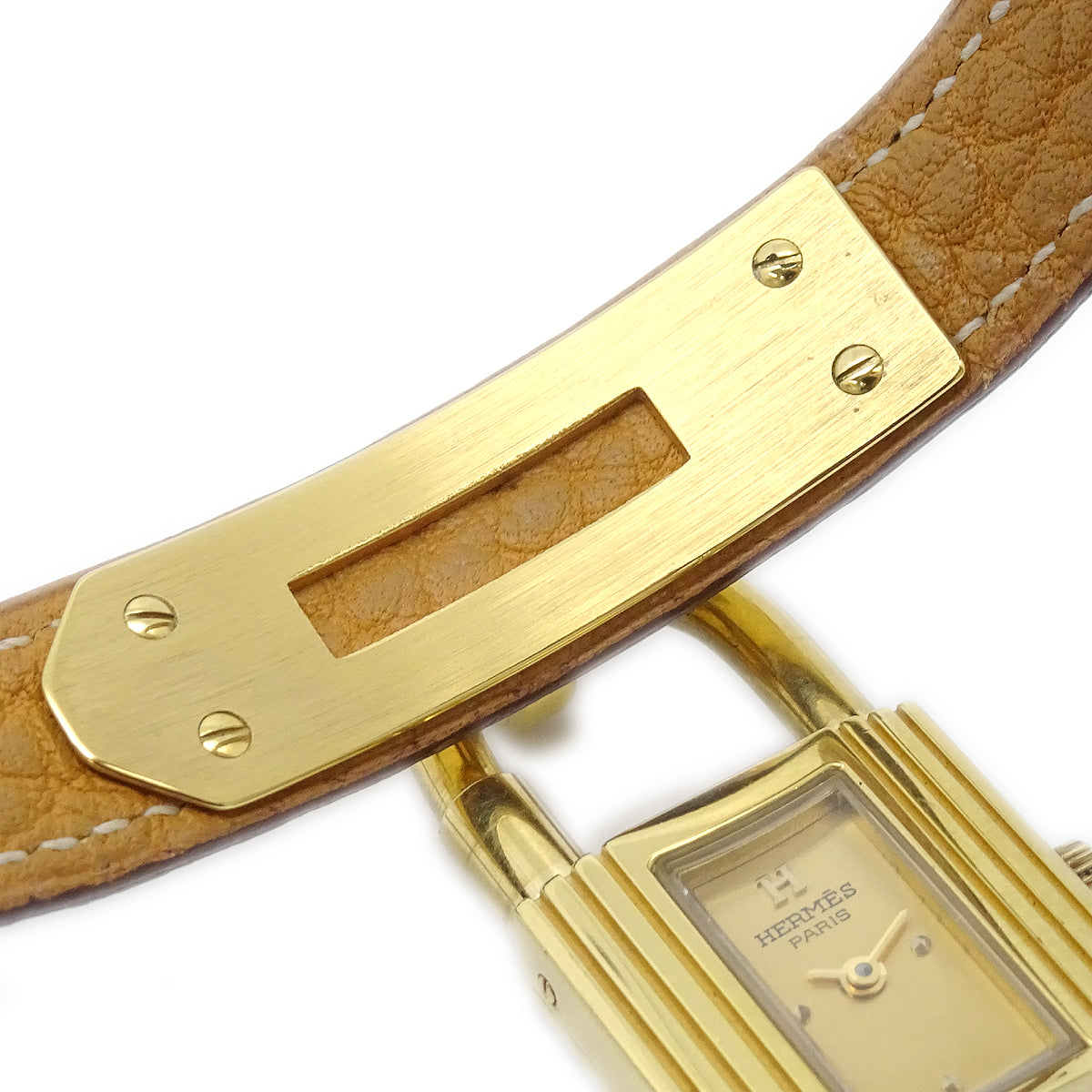 Hermes 1995 Kelly Watch Brown Taurillon Clemence