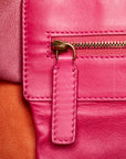 Celine Horizon Cover Handbag Pink Orange Leather  Celine