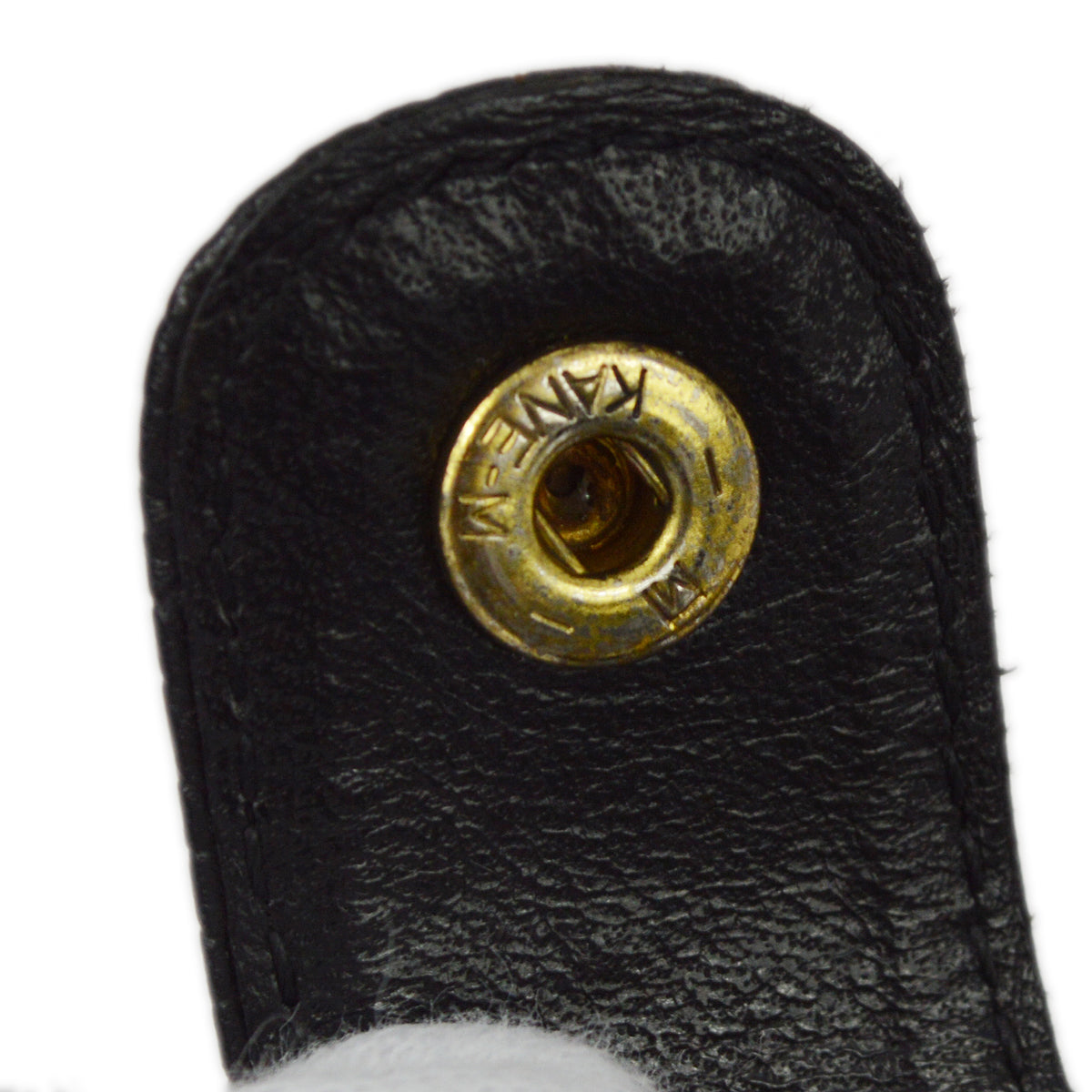 Chanel 1996-1997 Portefeuille bifold en caviar noir Porte-monnaie