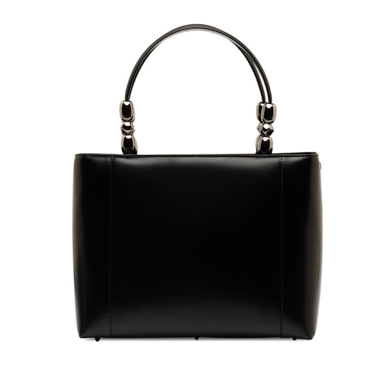 Dior Maris Pearl Handbag 2WAY Black Leather  Dior