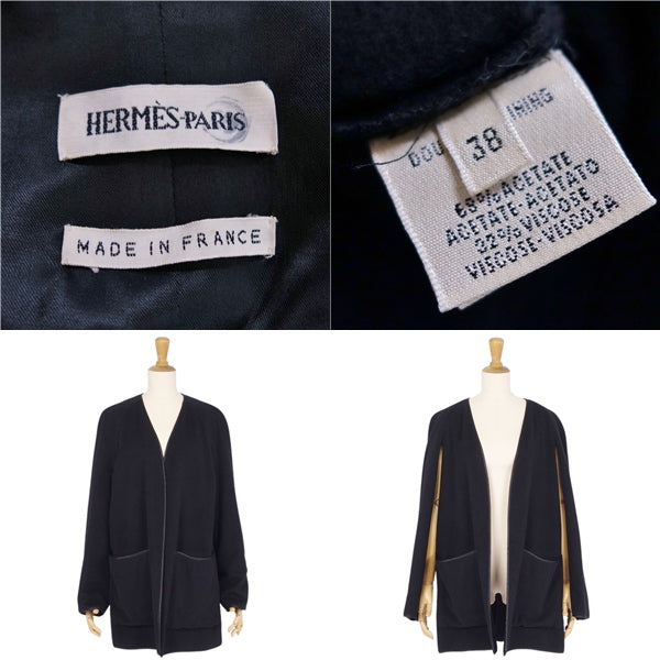 Hermes Margiela 1998AW Coat Liner Coat  Cashmere 100%   38 (M equivalent) Black