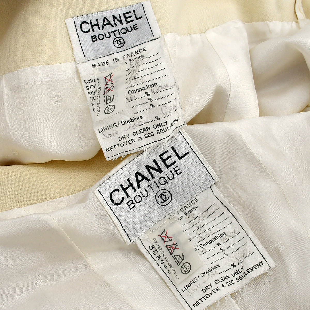 Chanel 1993 jacket skirt suit 