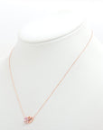 4°C colored stone necklace K10 (PG) 1.4g