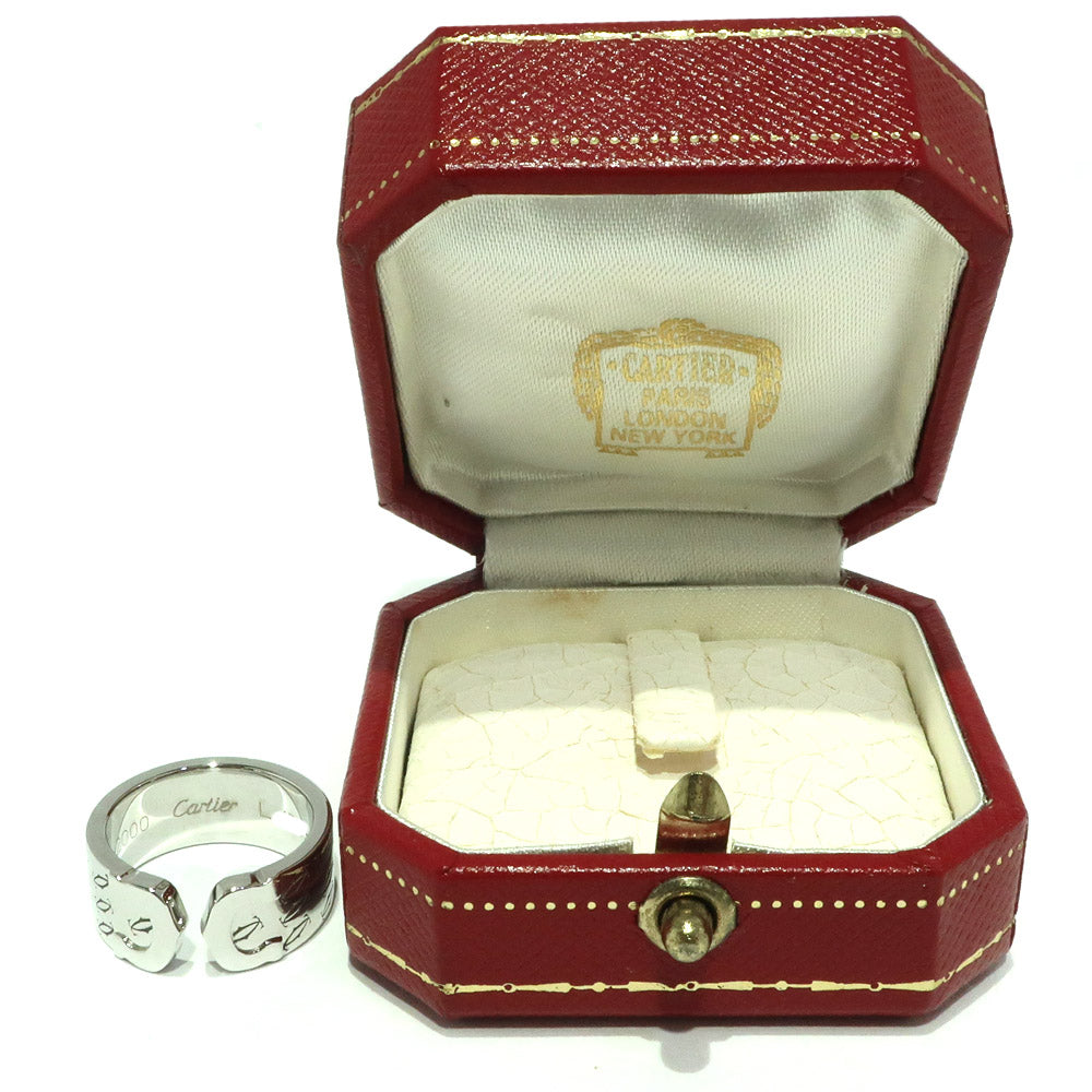 Cartier 2C Jewelry Ring Ring 2000 K18 750 White G 
