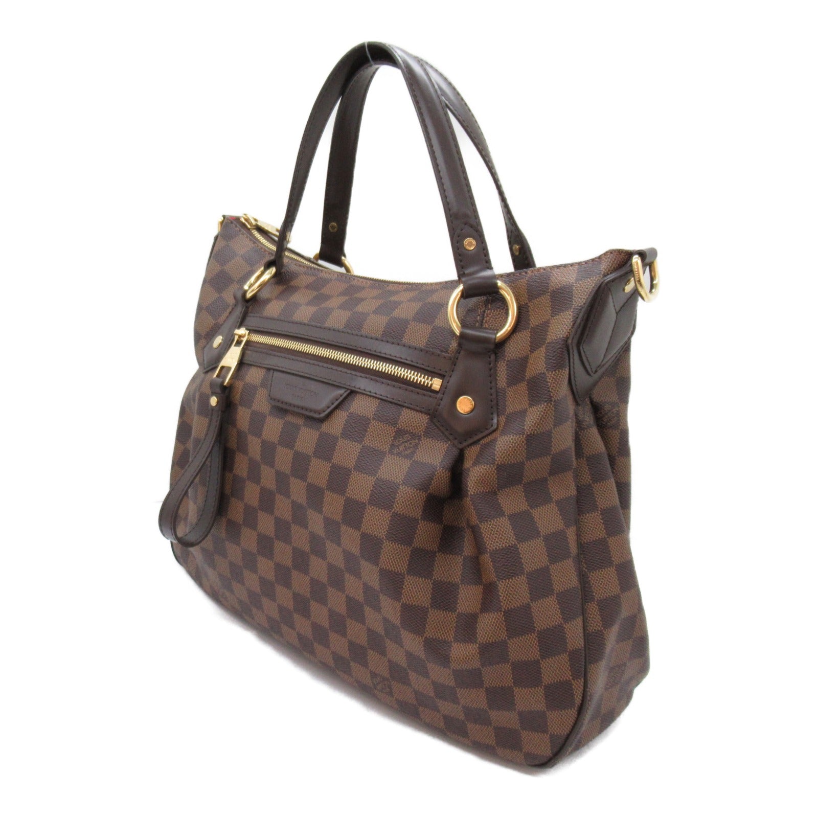 Louis Vuitton Ivory MM 2w Shoulder Bag PVC coated canvas Damier  Brown N41131