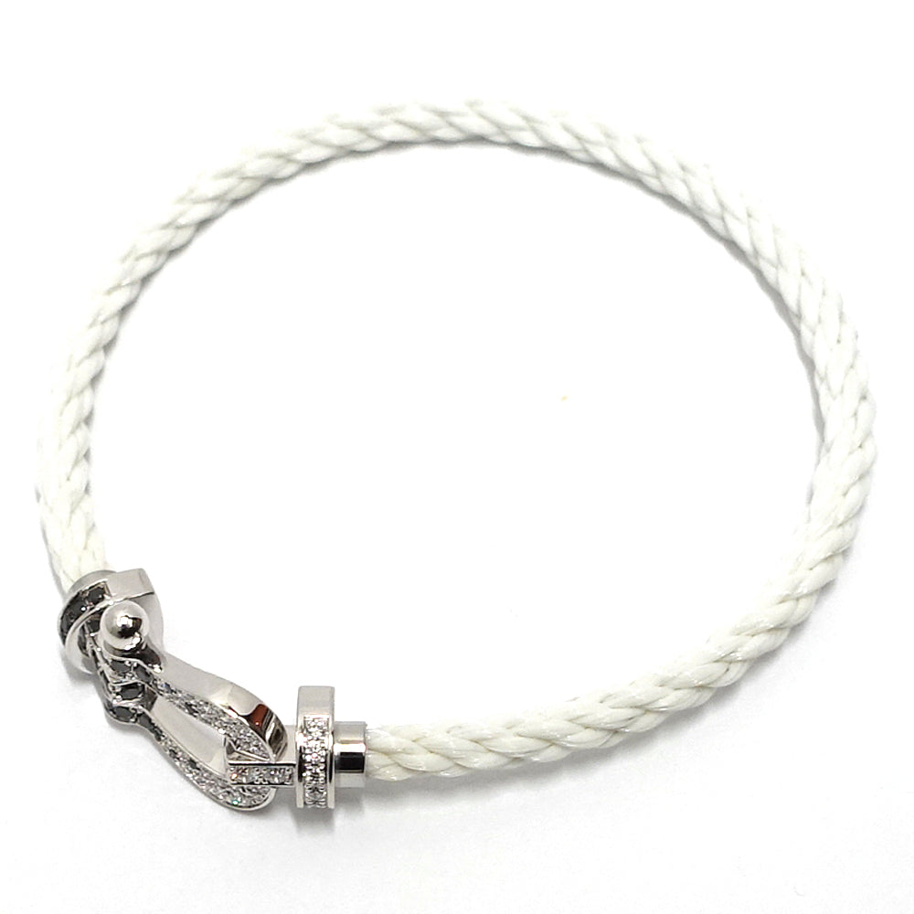 Fred K18WG Force 10 LM  Model Diamond Bracelet 0B0160 750WG Jewelry  Cable and Other MensFinished