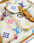 Louis Vuitton 2005 White Monogram Multicolor Lodge PM Handbag M40053