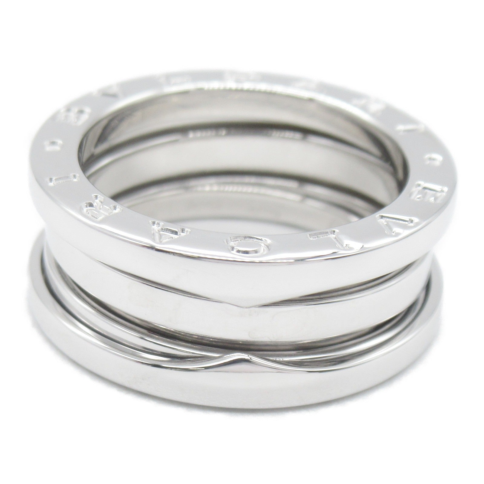 Bulgari BVLGARI B-zero1 Beezero One 3 Band Ring Ring Ring Ring Jewelry K18WG (White G)   Silver