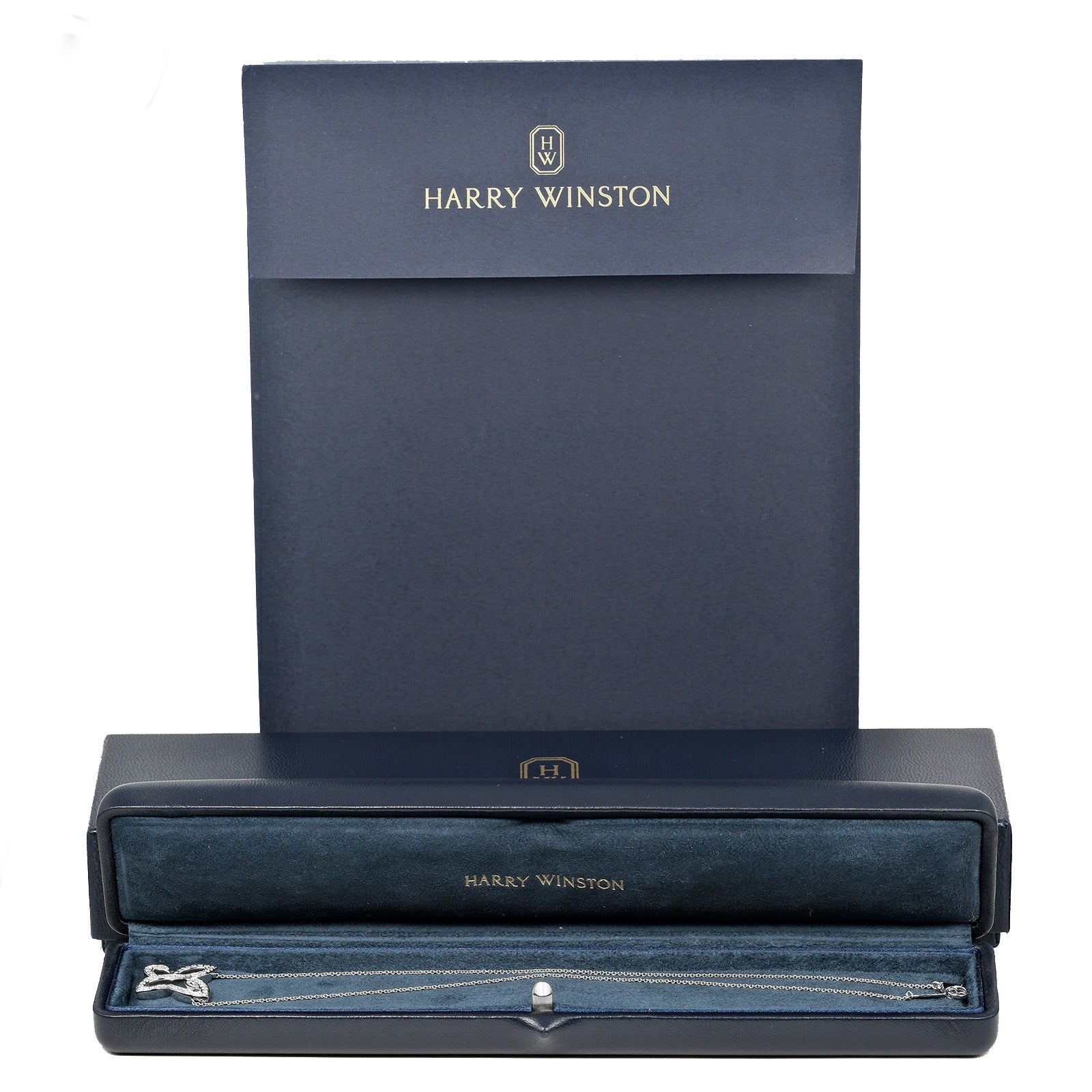 Harry Winston Infinite Lily Cluster Necklace Pt950 Platinum Diamond Harry Winston