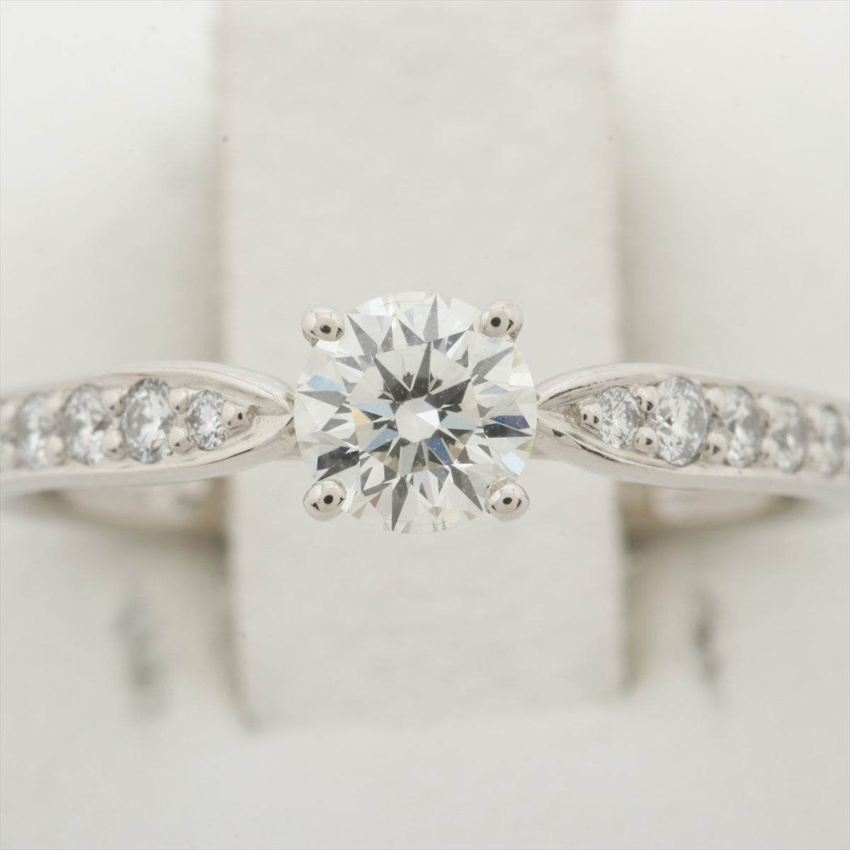 Tiffany Harmony Half-Circle Diamond Ring Pt950 3.1g D0.39 I VVS1 3EX NONE NONE