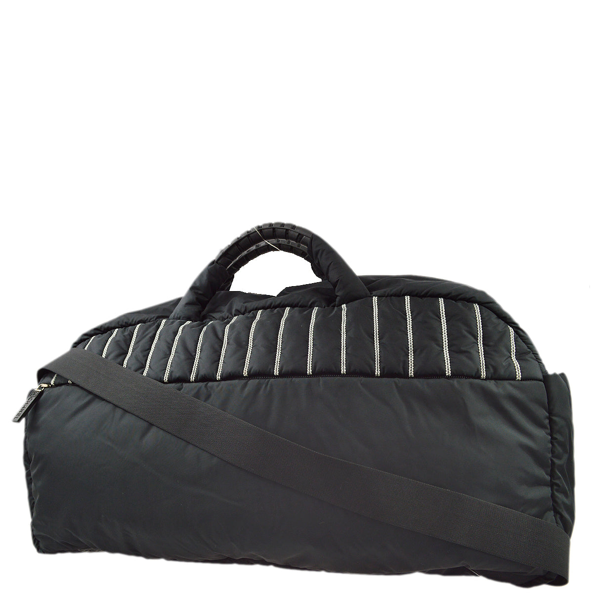 Chanel Black Nylon Sport Line Duffle Gym Bag