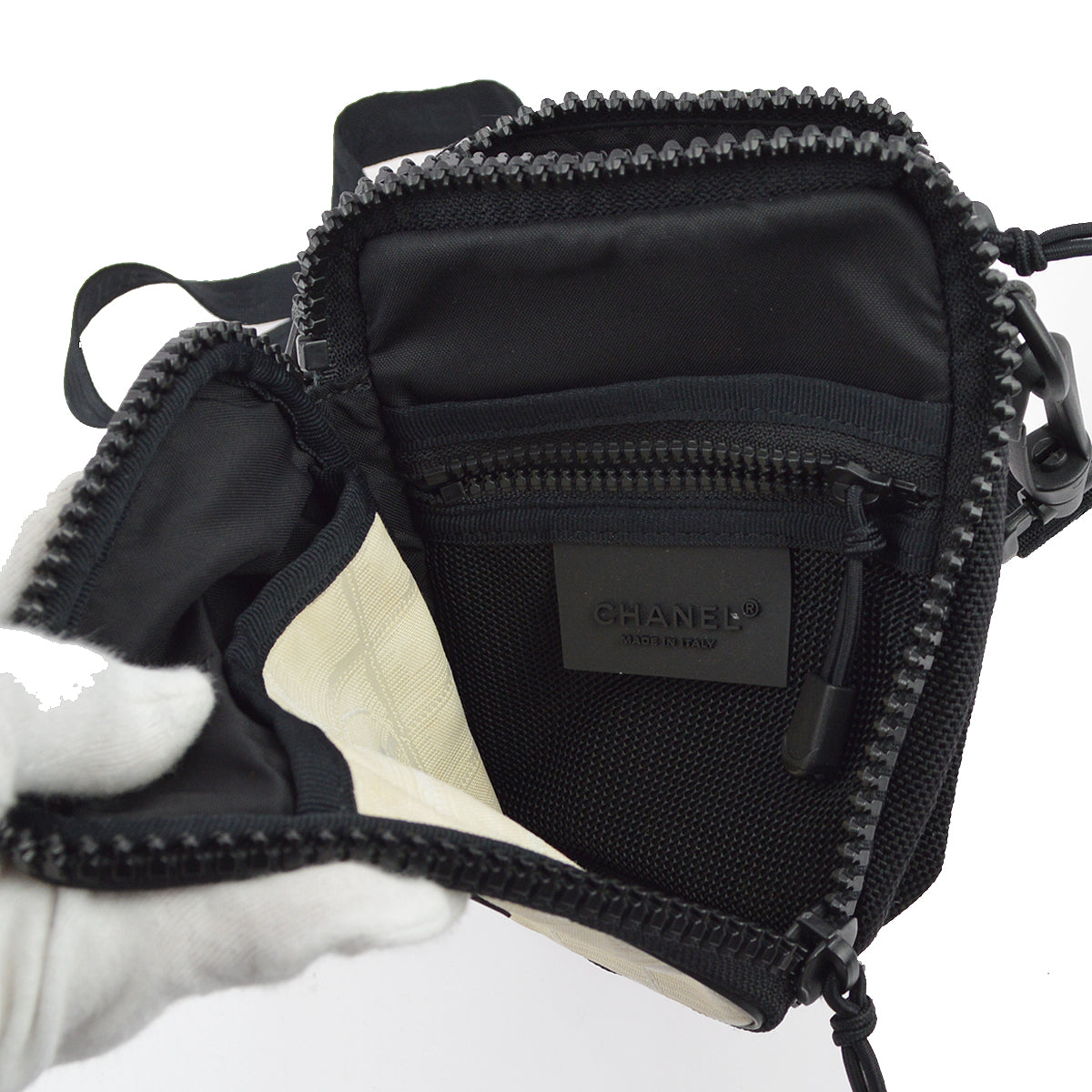 Chanel Beige Travel Sport Line Shoulder Bag