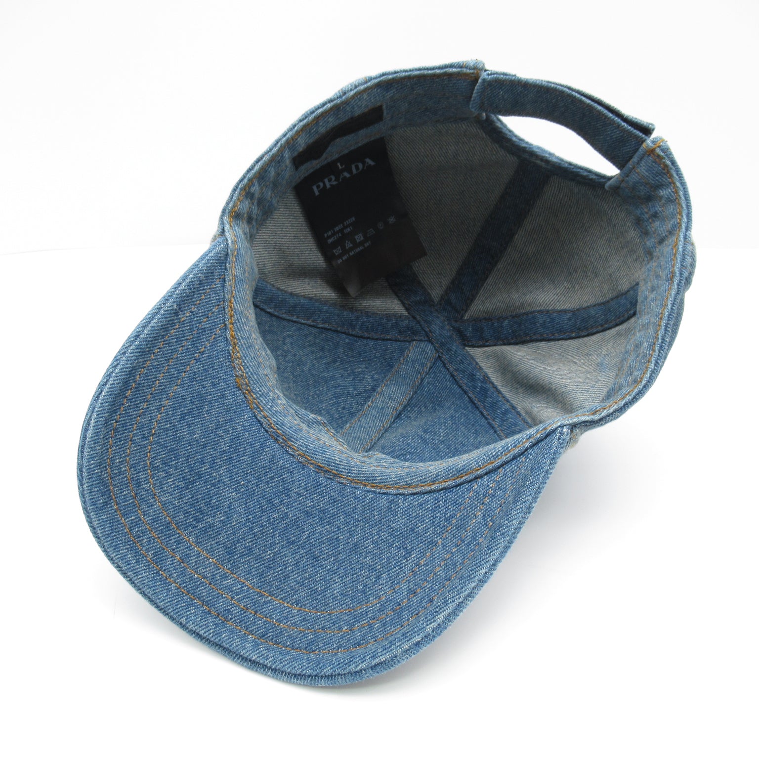 Prada Prada Denim Cap Hats Cotton   Blue Light Blue 2HC27412K1F0V3NL