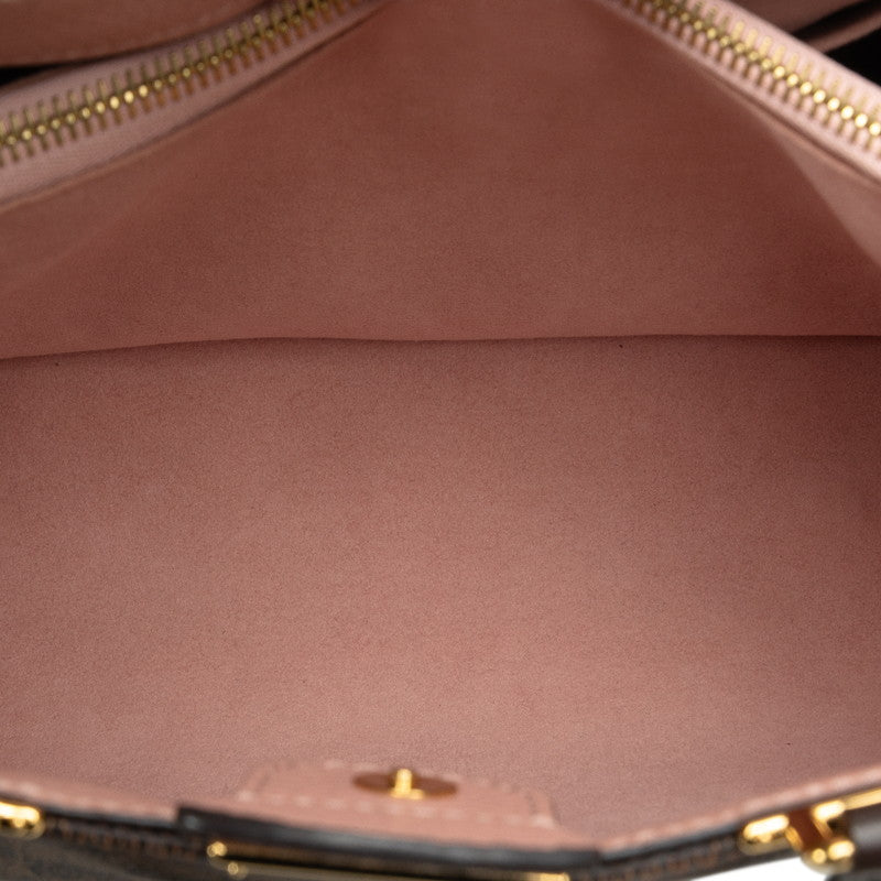 Louis Vuitton Brittany Handbag 2WAY N41674 Brown Pink PVC Leather  Louis Vuitton