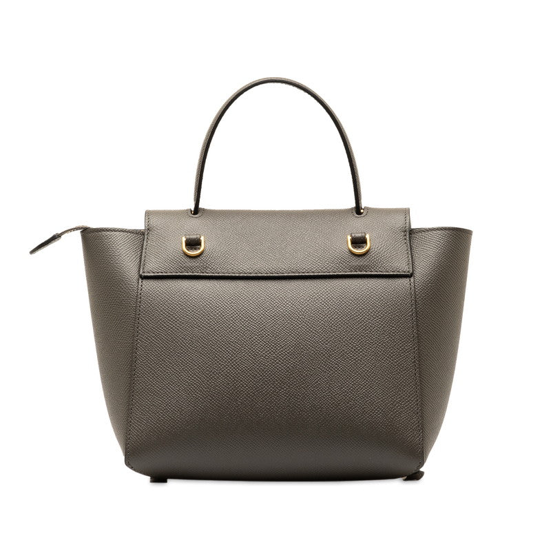 Celine Nano Belt Bag Handbag 2WAY S-AI-1282 Gr Leather  Celine