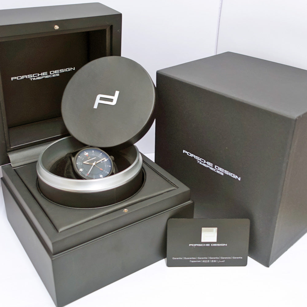 Porsche Design 1919 Globe Timer 6020.2.02.001.06.2 GMT Titanium Laver Black Automatic