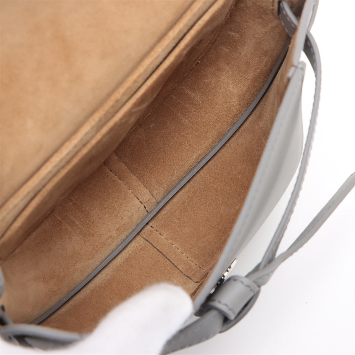 Loewe Gate Double Leather Shoulder Bag Gr Shoulder Strap Lacg