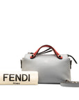 Fendi Byzaw Mini Handbag 2WAY 8BL135 Gray Red Leather  Fendi