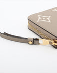 Louis Vuitton Vial Monogram Implant Zippyr Wallet M69794 Turtle Cream Round Zipper Wallet