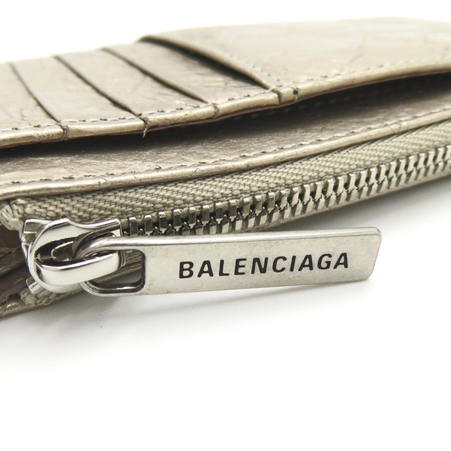 Balenciaga BALENCIAGA Monaco Long Coin &amp; Card Her Card Case Accessories Leather  Beige Stone Beige 7654652AA1N9706