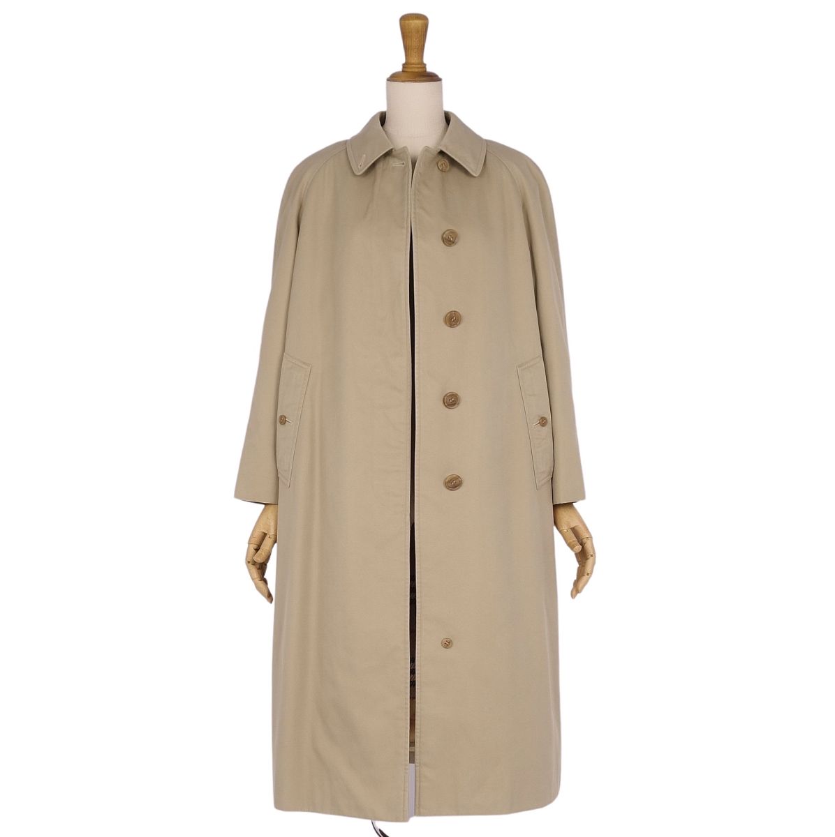 Vint Burberry s Coat  Coat Balmacorn Coat Back Check Liner   S Equivalent (Disappeared) Karkebejee