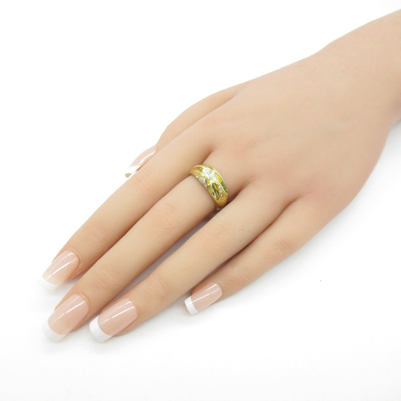 Jewelry Jewelry Diamond Ring Ring Ring Jewelry K18 (Yellow G) Diamond  Clear Diamond 8.2g