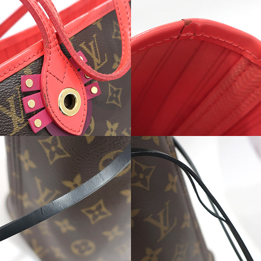 Louis Vuitton Tote Bag Newark MM Tote  Pochette Totem Flamingo M41663 Monogram Canvas G  Women   Bag Box