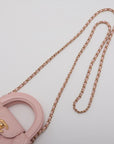 Chanel Lambskin  Chain Shoulder Bag Pink G  AP3435