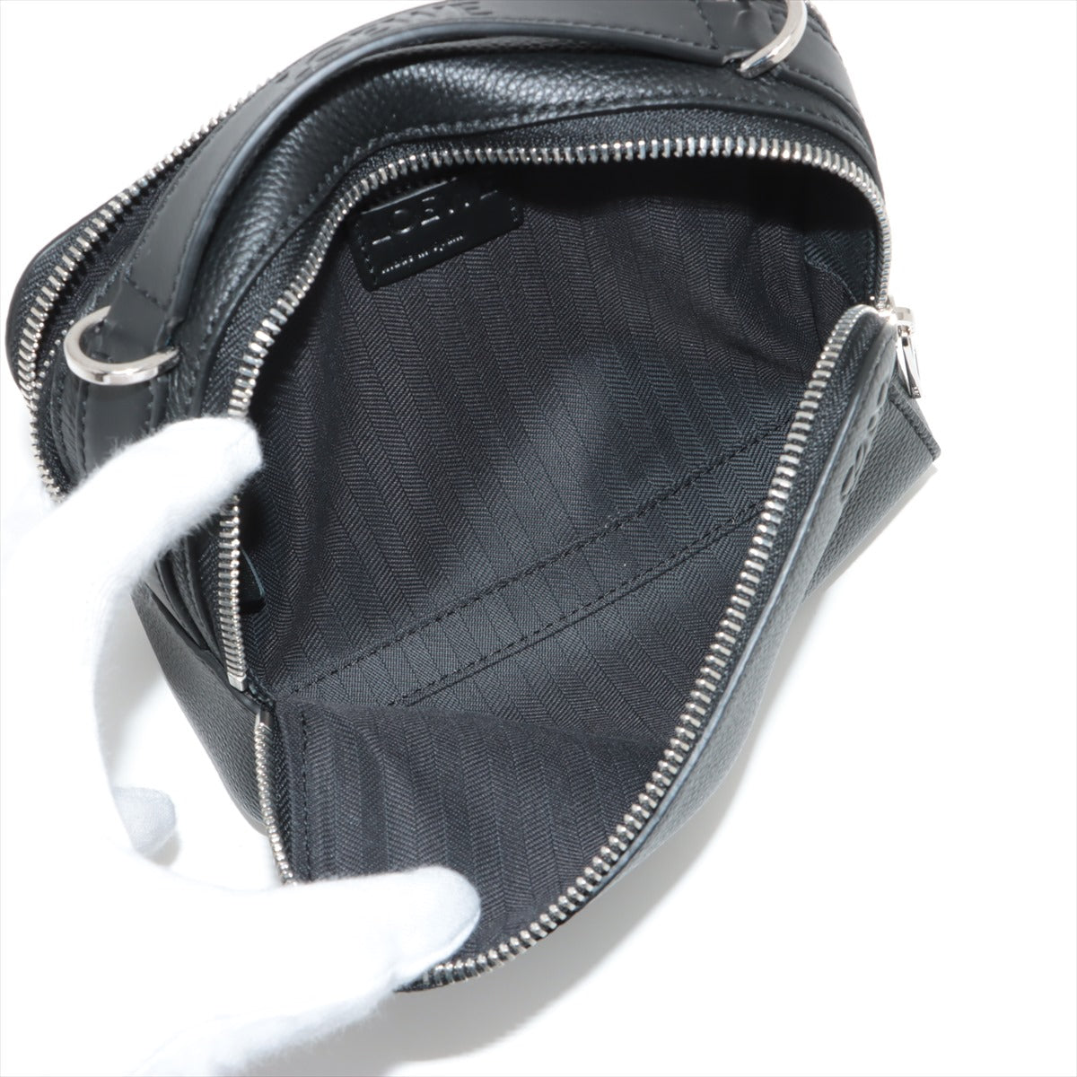 Loewe Camera Cross Body Bag Mini Leather Shoulder Bag Black