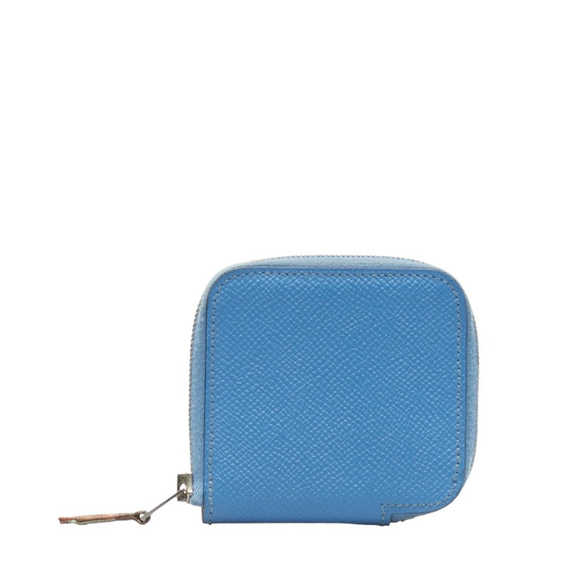 Hermes Silk Coin Case Small Coin Insert Blue Leather  Hermes Home