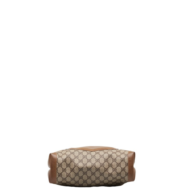Gucci GG Plus Sey Line Tote Bag Brown PVC Leather  Gucci