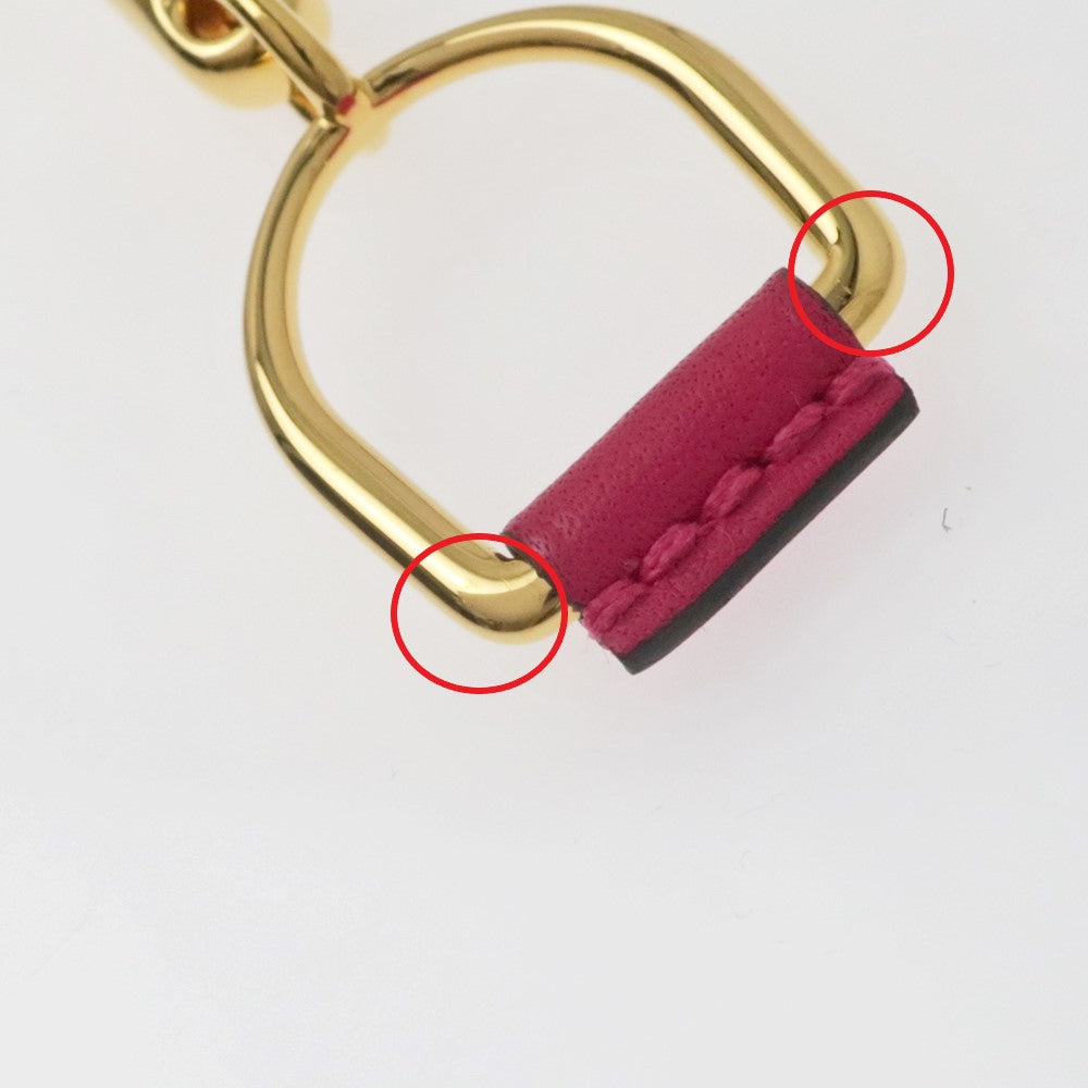 Hermes Elit Exterminator PM necklace Pendant Pink G  Accessories Small  Female Unused  Elegant Weddah