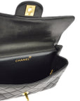 Chanel Black Lambskin Small Double Sided Classic Flap Bag