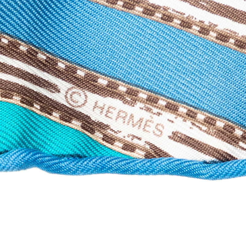 Hermes Carré 45 COUPONS INDIENS Indian  Blue Multicolor Silk  Hermes