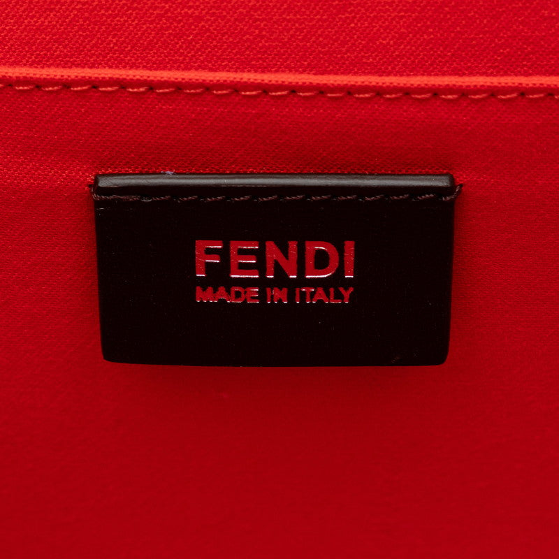 Fendi Demi-Jul 手提包 2WAY 8BT222 橙紅色銀色皮革 Fendi