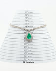 Emerald diamond necklace Pt900 74.4g 2341 345 5.00 EVA