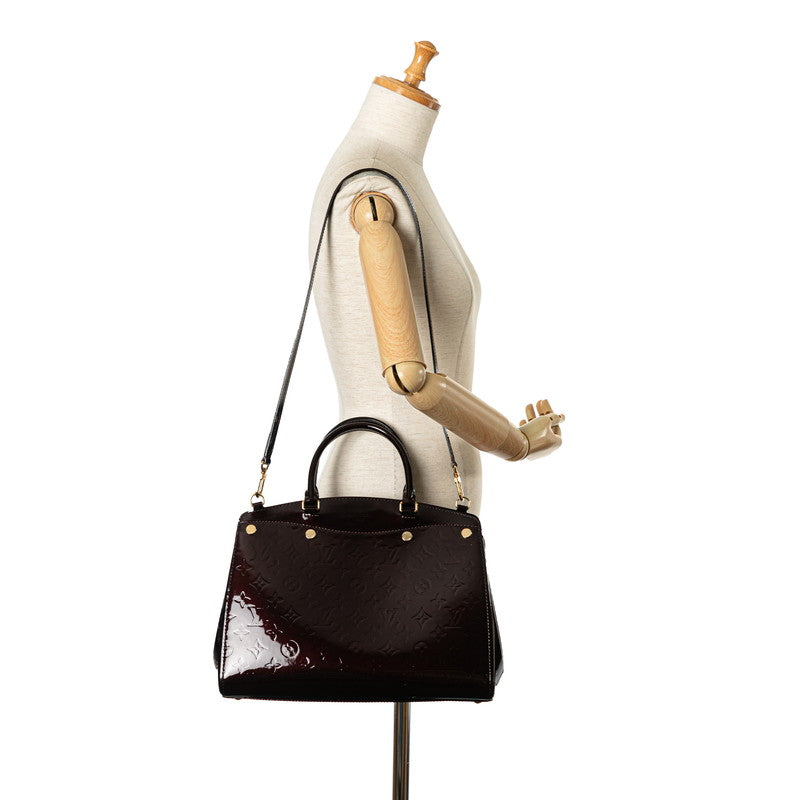 Louis Vuitton Monogram Vernis Blair MM Handbag Shoulder Bag 2WAY M50597 Amarant Patent Leather  Louis Vuitton