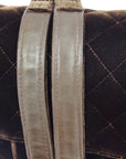 Chanel * 1994-1996 Brown Velvet Classic Flap Backpack