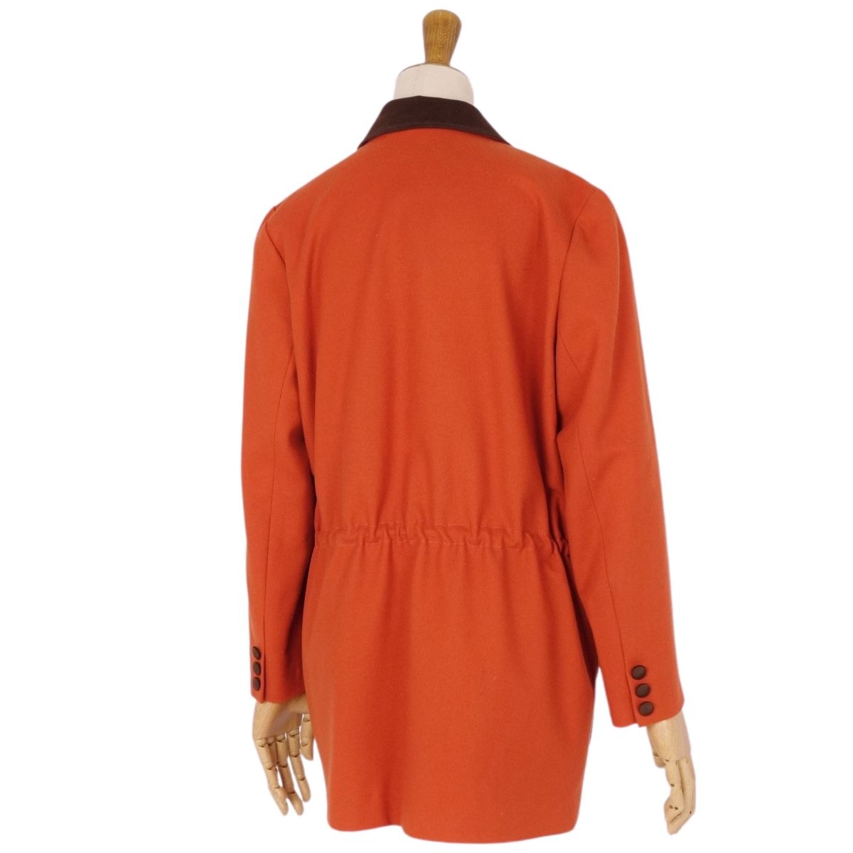 LEONARD SPORT Jacket Single Brest Wool Out  Japanese Made M Orange Original