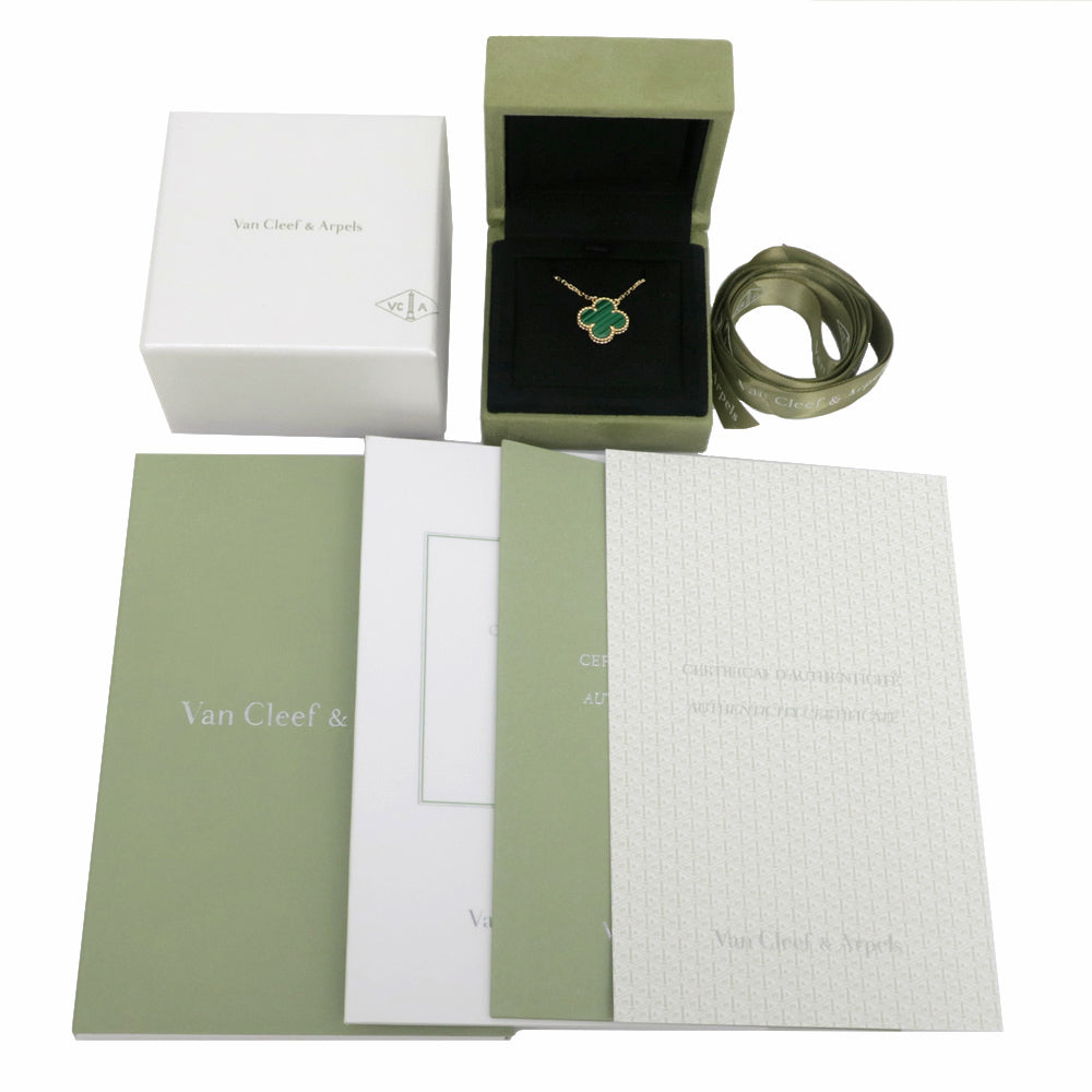 Van Cleef &amp; Arpels Vintage Alhambra Necklace 750YG K18 Yellow G Marrakech Jewelry