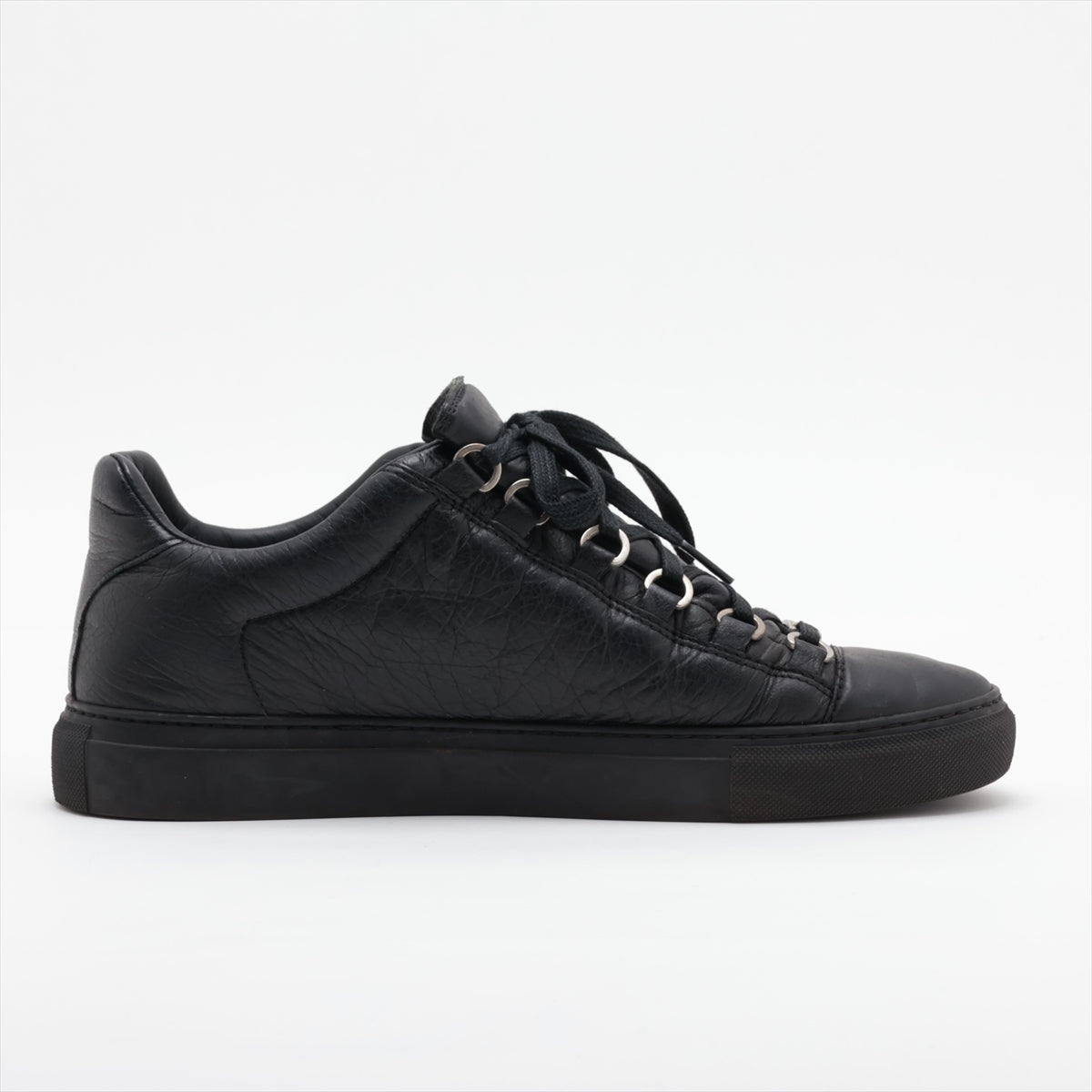 Balenciaga Arena Leather Sneaker 40 Men Black 412380 Arena Timeless Vintage