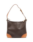 Celine Macadame PVC Leather Shoulder Bag Brown Earl