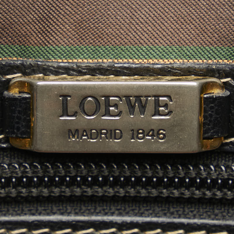 Loewe Verasquez Handbag Handbag Brown Black Leather  LOEWE